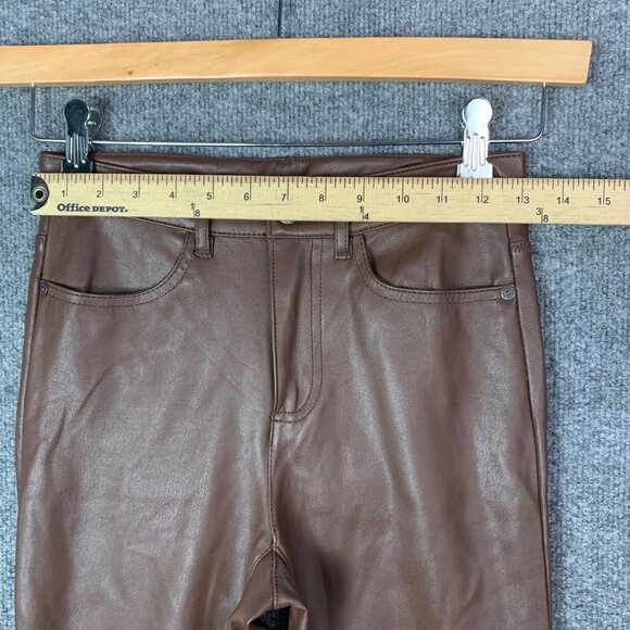 Free People Chocolate Skinny Leather Pants - Picture 6 of 11